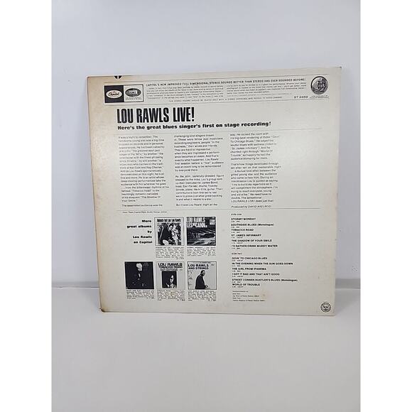 LOU RAWLS * Memories From 1966 * LIVE! / David Axelrod CAPITOL T 2459 EXC - Picture 4 of 9